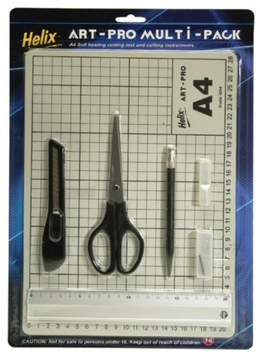 Art Pro Cutting Mat Rule & Scalpel Set