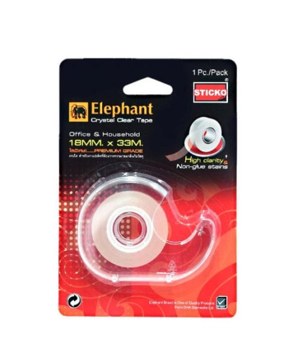 Crystal Clear Tape 18 x 33 m + Dispenser