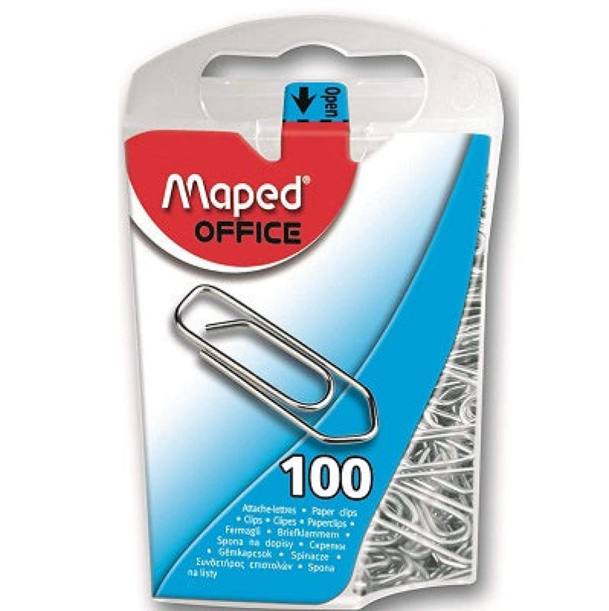 Paper Clip Dispenser + Paper Clips x100 - Black