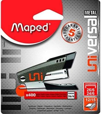 Stapler Universal Metal Half 24-26/6 + 400 Staples