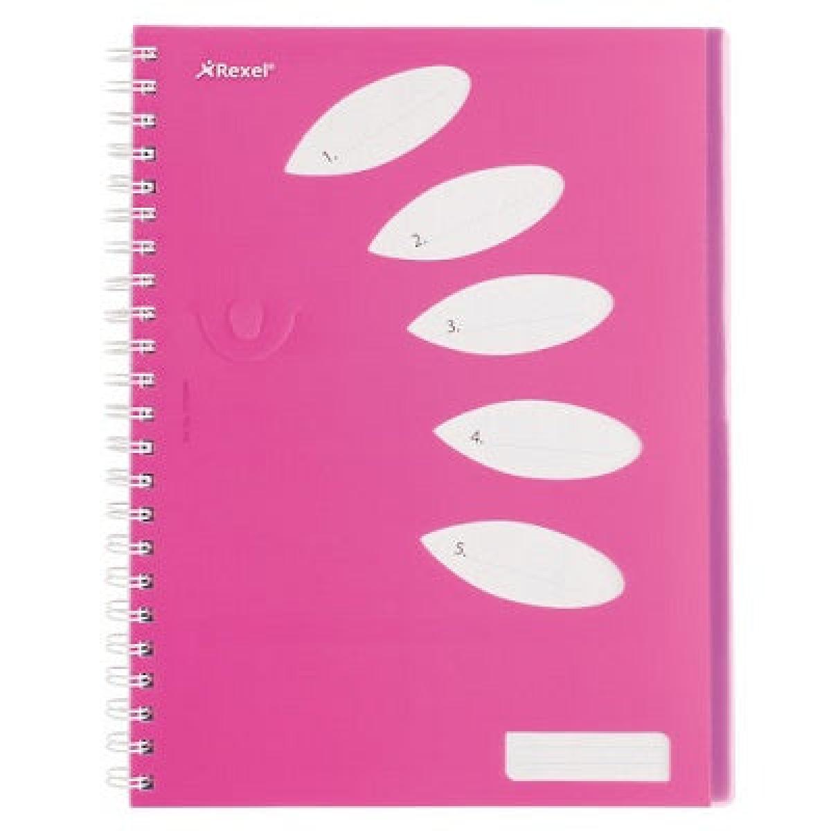 Joy Notebook 5 Subject 250 Pages - Pink