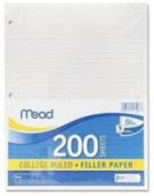 College Ruled Filler Paper 11 x 8 Inches