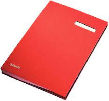 Signature Book 20 Tabs Red