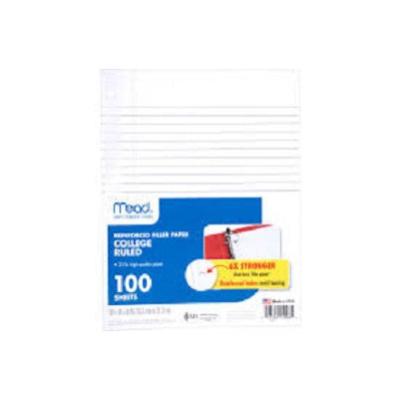 Filler Paper Reinforced College Ruled -