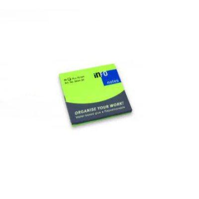 75 x 75 mm Brilliant Sticky Notes 80 Sheets - Brilliant Green x12