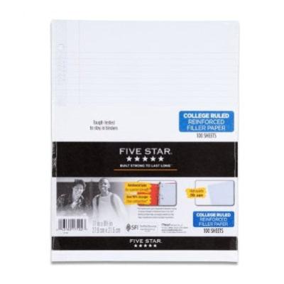 Fivestar Filler Paper Reinforced College Ruled 11 x 8.5 Inches -
