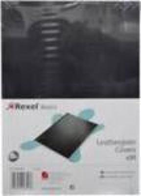 Basics Leather Grain Cover A4 Black x50