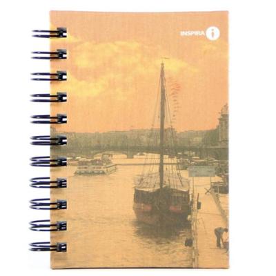 Spiral Hard Cover Back A6 Paris River