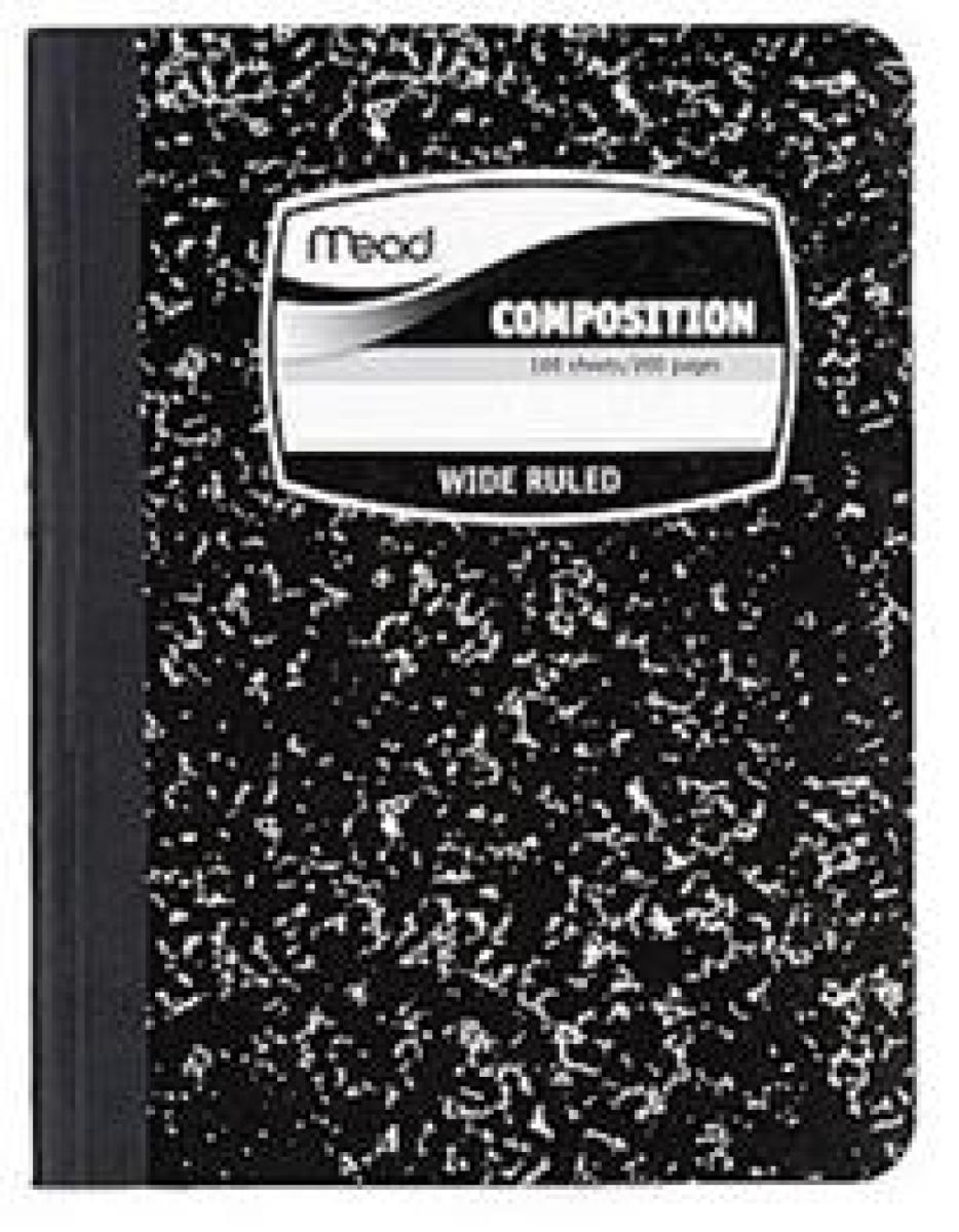 Square Deal Composition Book Wide Ruled - Black