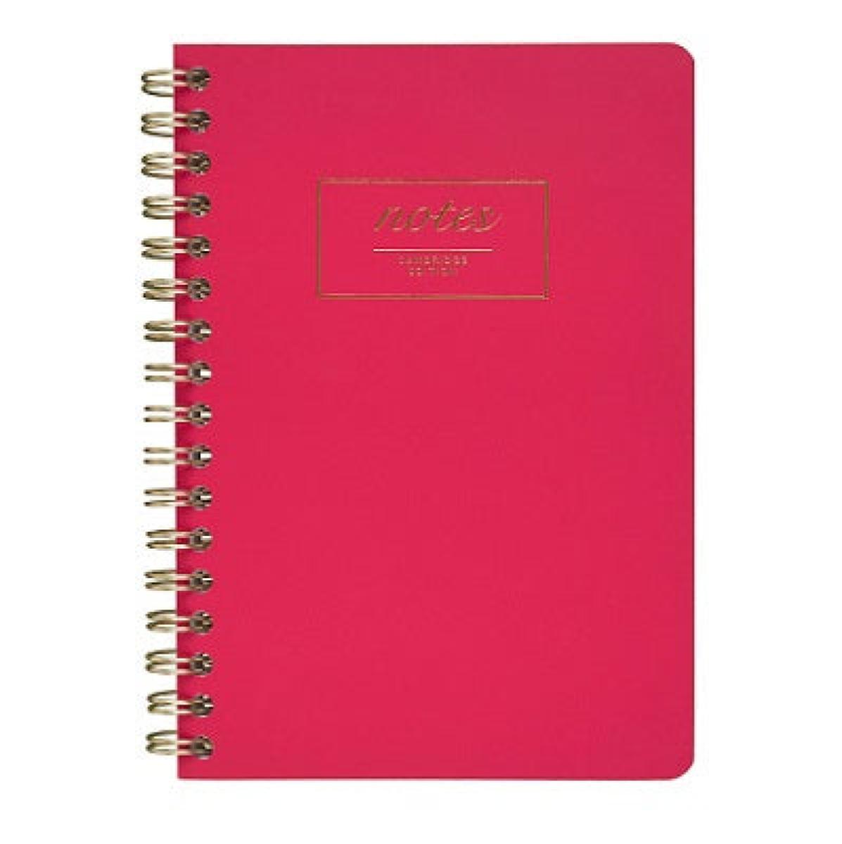 Cambridge Fashion Twin Wire Business Notebook - Pink