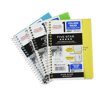 Fivestar 1 Subject College Ruled Notebook 7 x 4-3/8 Inches