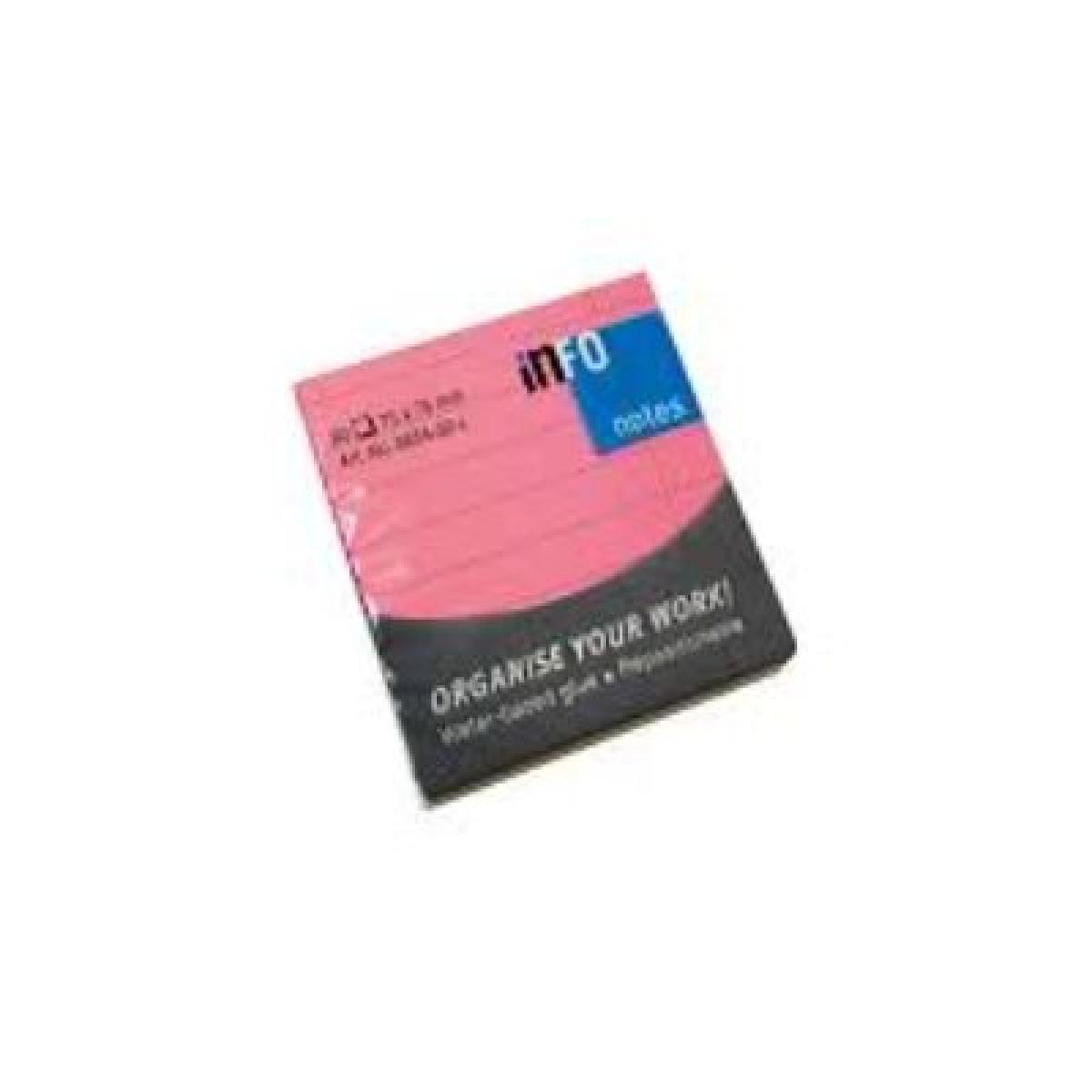 75 x 75 mm Brilliant Sticky Notes 80 Sheets Squared - Brilliant Green x12