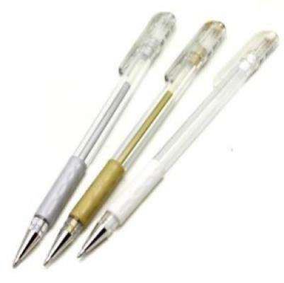 Soft Gel Pen Set - Gold & Silver