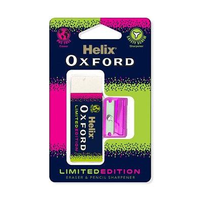 Oxford Clash Eraser & Pencil Sharpener - Pink