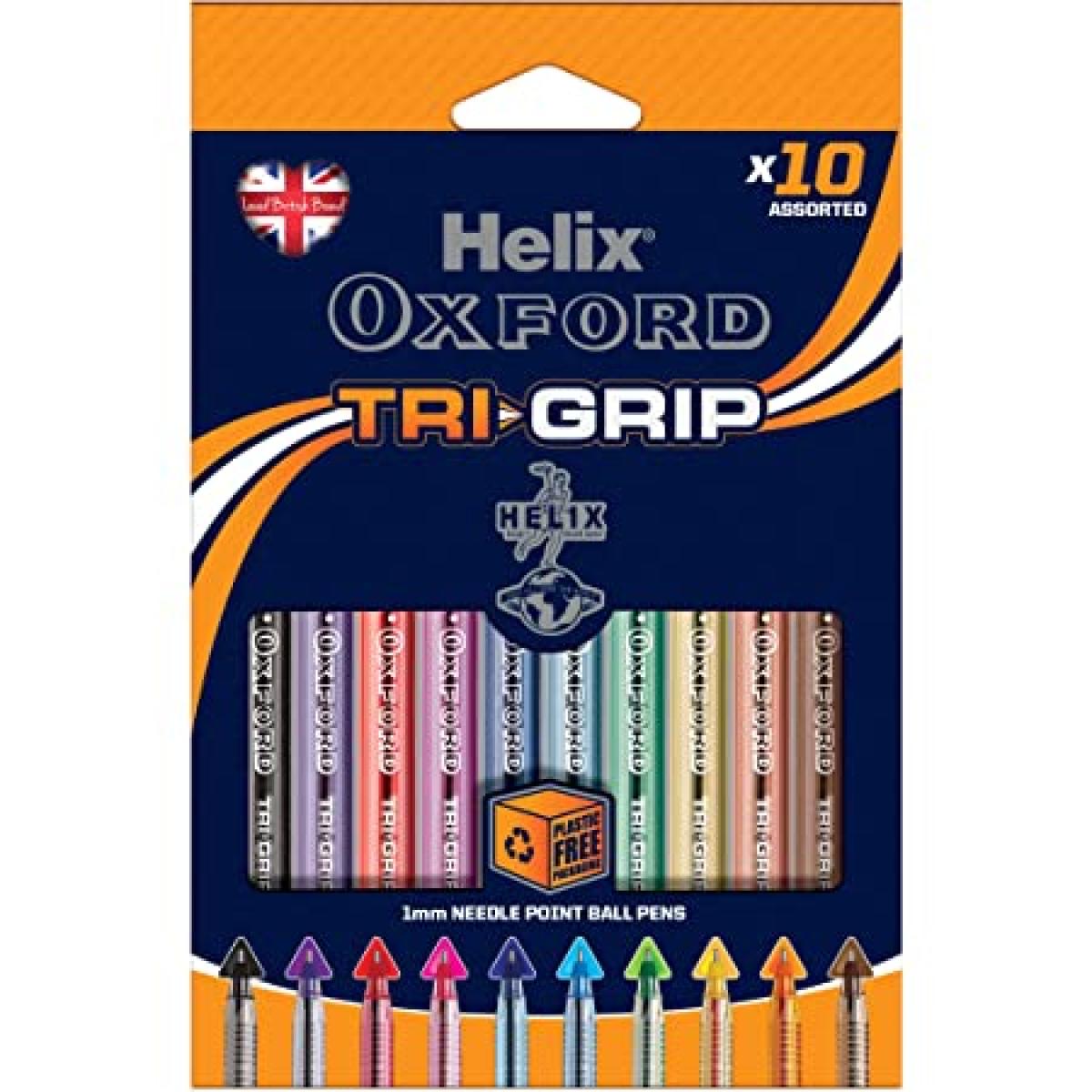 Oxford TriGrip Pens x10