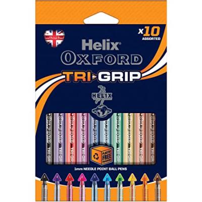 Oxford TriGrip Pens x10