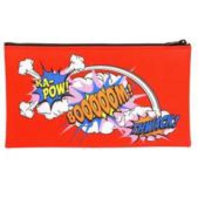 3 Pocket Nylon Rawsharc Swirl Pencil Case