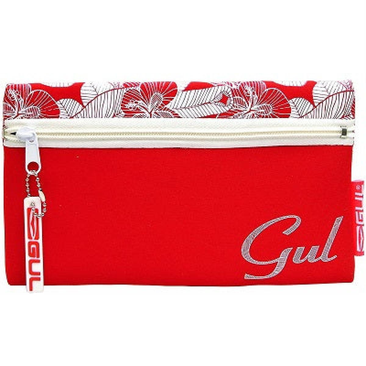 Gul Pencil Case 9 x 5 Inches - Red Floral