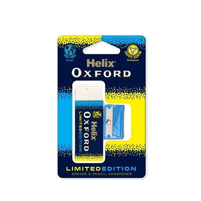 Oxford Clash Eraser & Pencil Sharpener - Blue