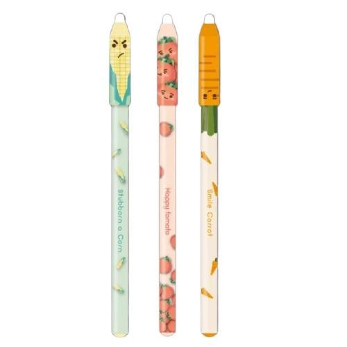 Farm Story Erasable Gel Pen Crystal Blue 0.5 mm With Eraser