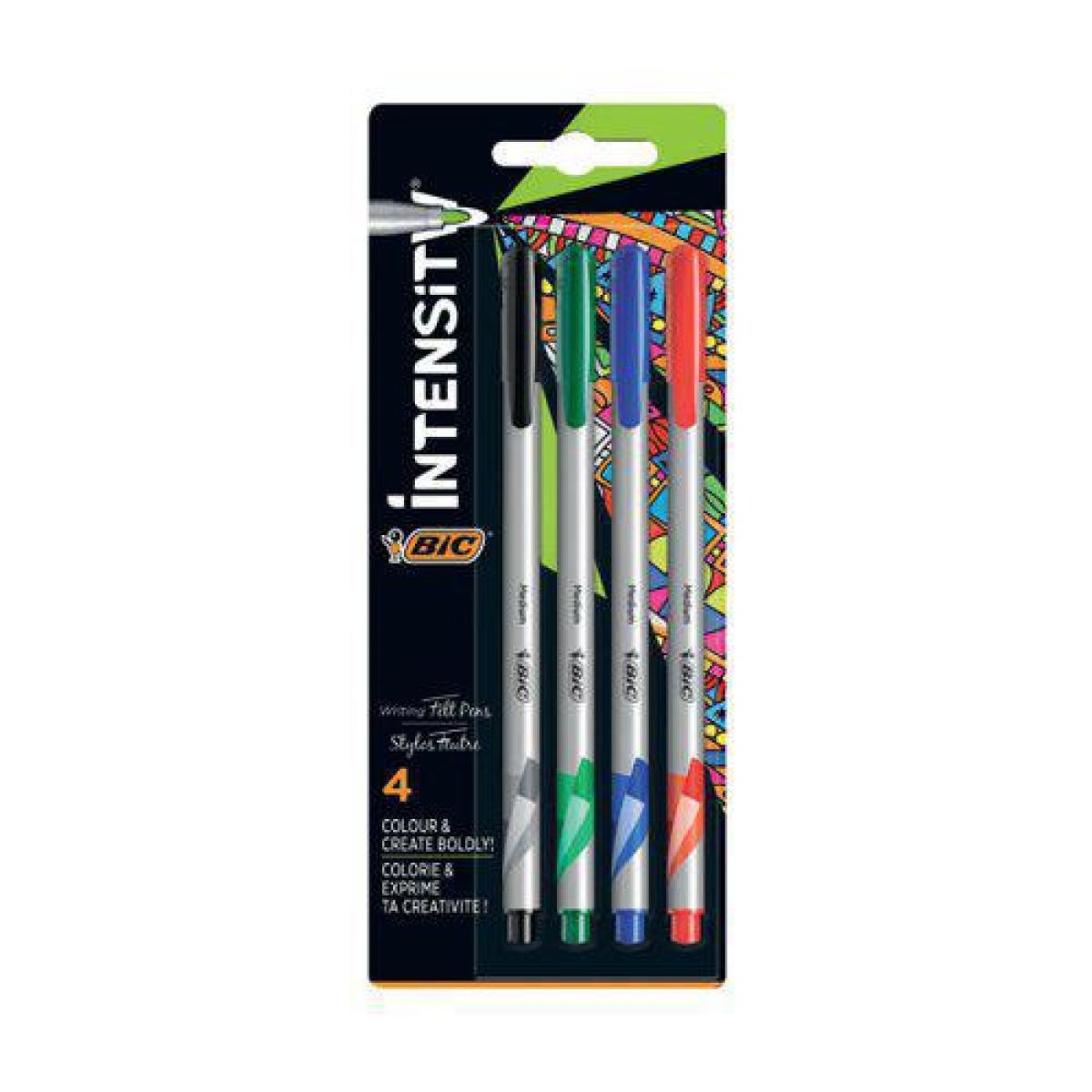 Intensity Fineliner Pens Assorted x4