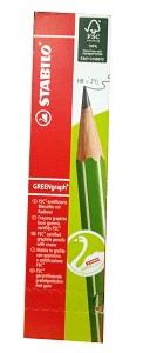 Green Graph HB Pencil x12