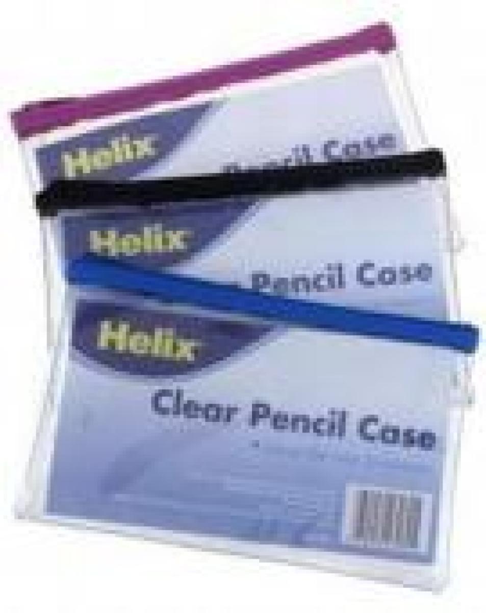 Clear Pencil Case 8 x 5 Inches