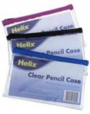 Clear Pencil Case 8 x 5 Inches