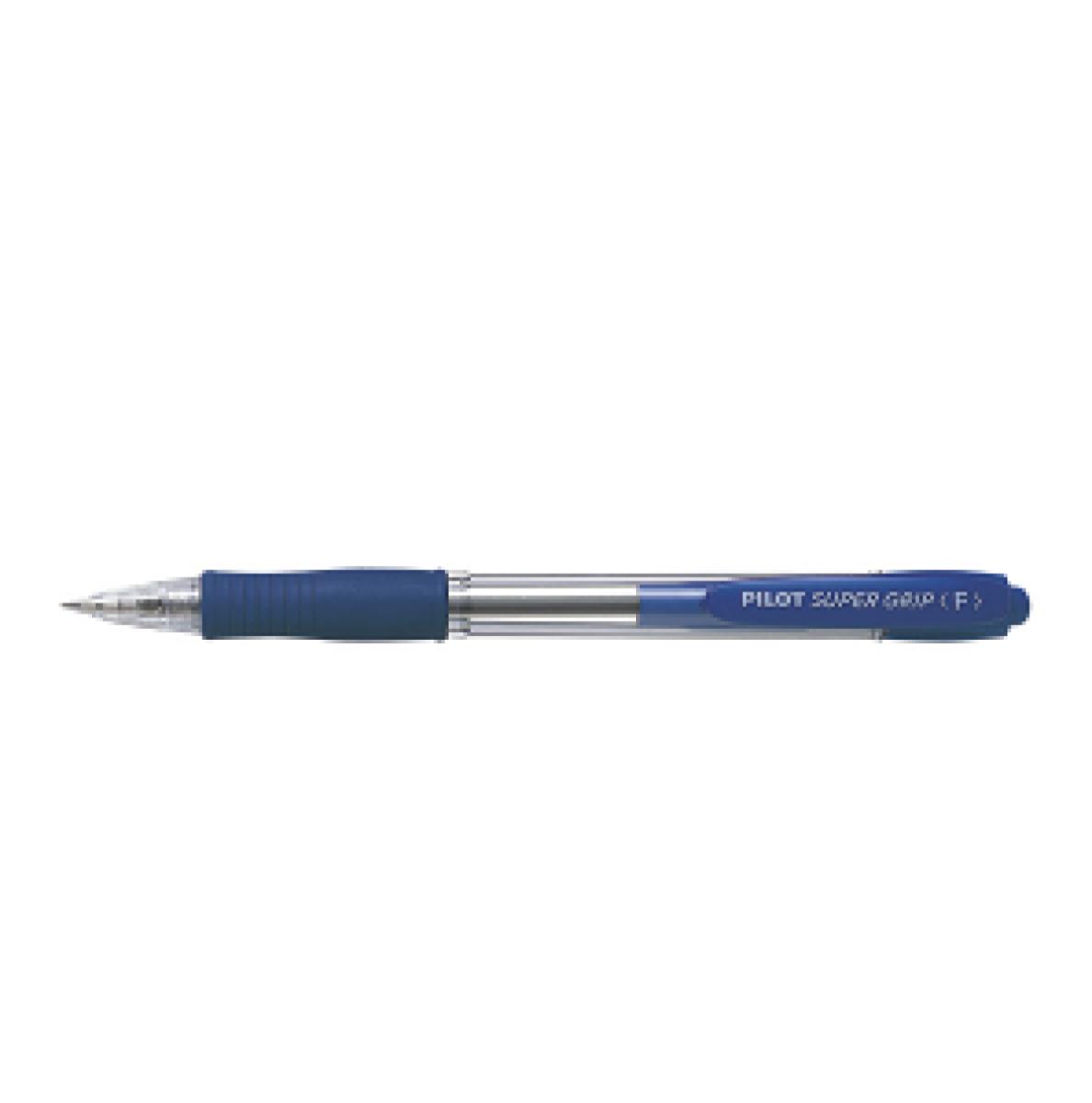 Super Grip Ball Point Retractable Pen - Fine Blue