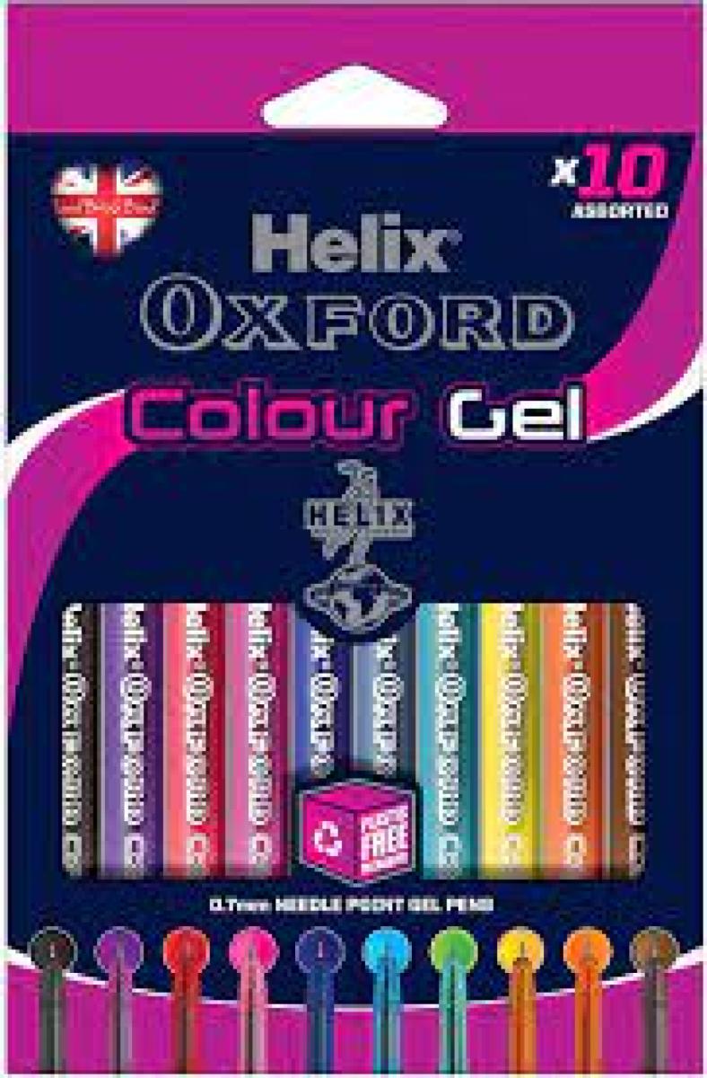 Oxford Colour Gel Pens x10