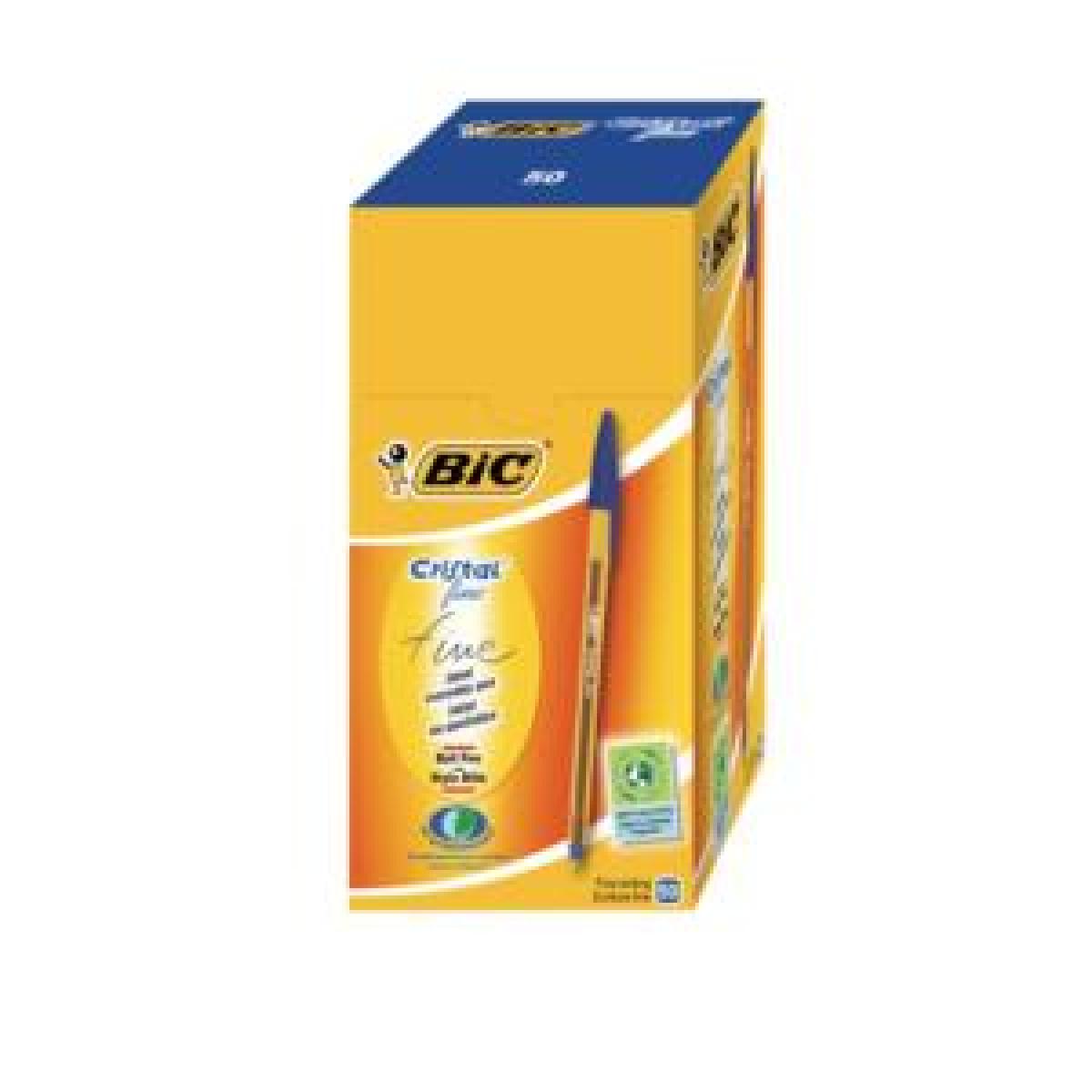 Cristal Ultra Fine Pen - Blue x50