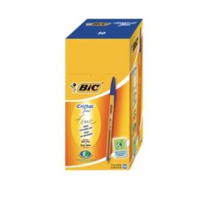 Cristal Ultra Fine Pen - Blue x50