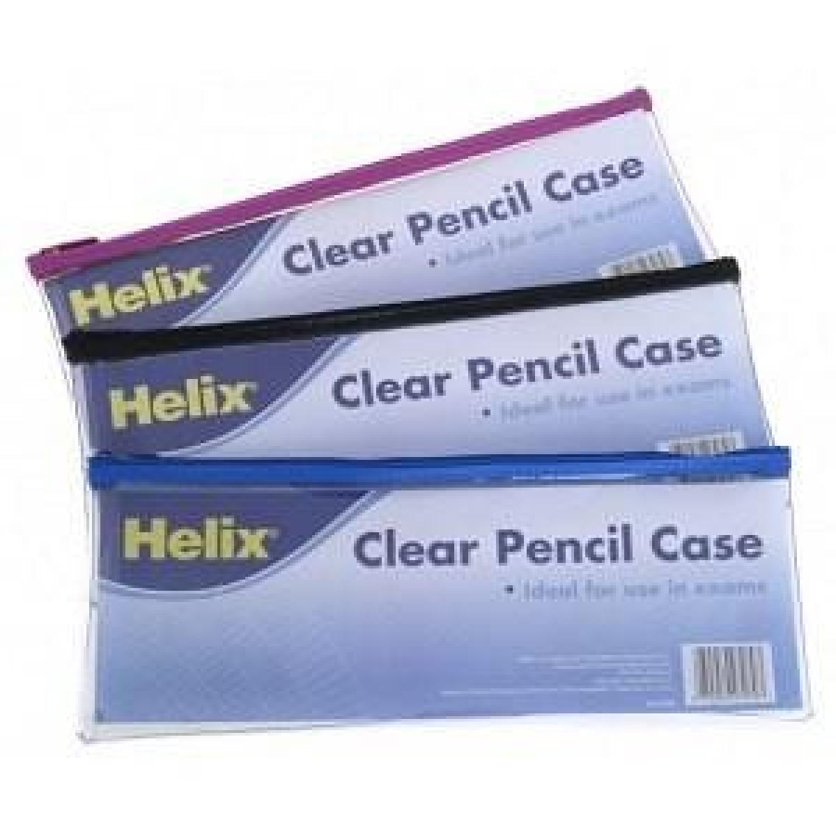 Clear Pencil Case 13 x 5 Inches