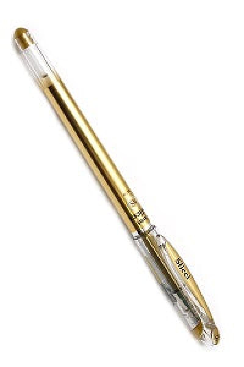 Slicci Metallic Gel Ink Pen 0.8 mm - Gold