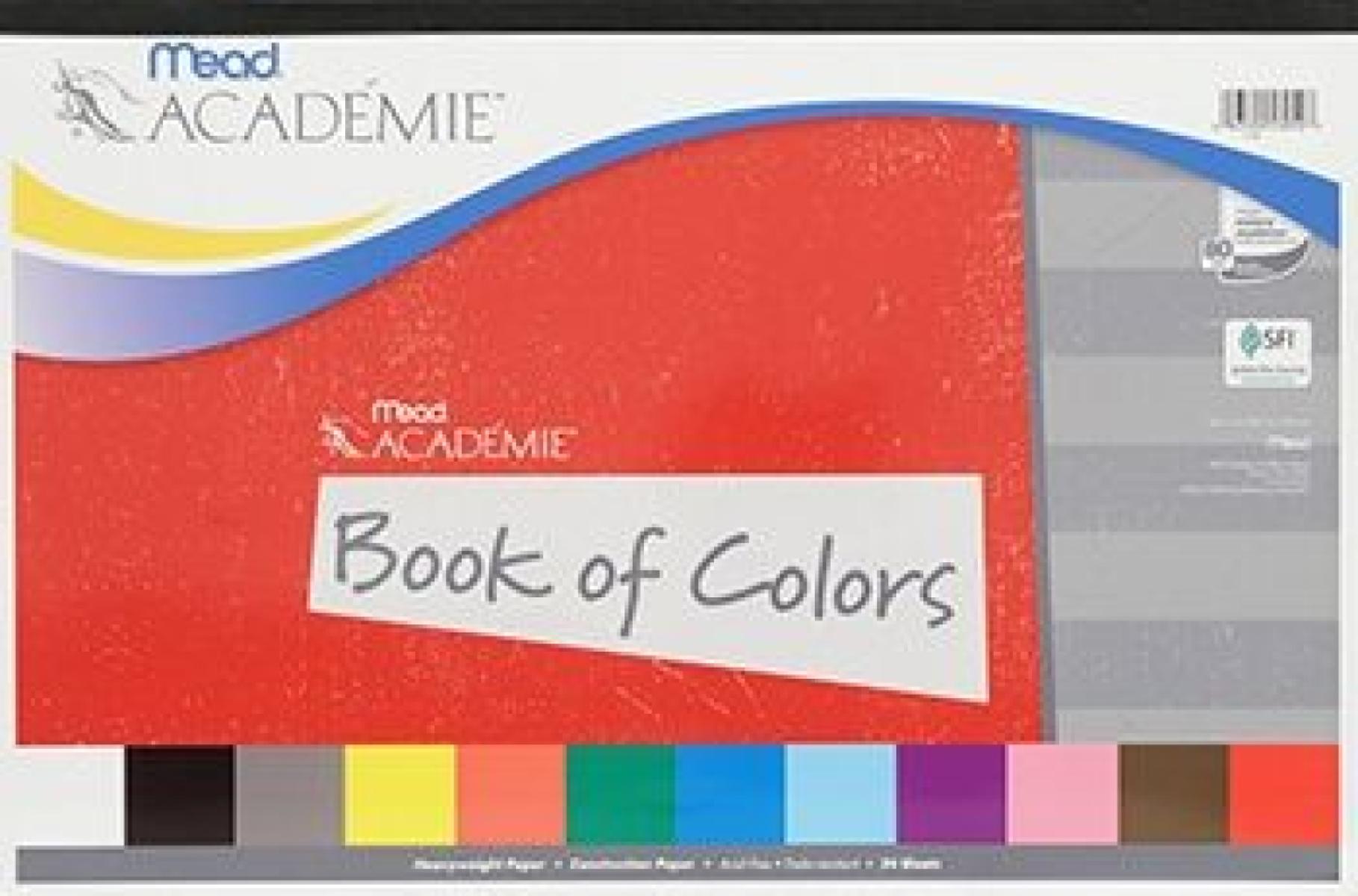 Academie Book Of Colours Heavyweight Paper 18 x 12 Inches -