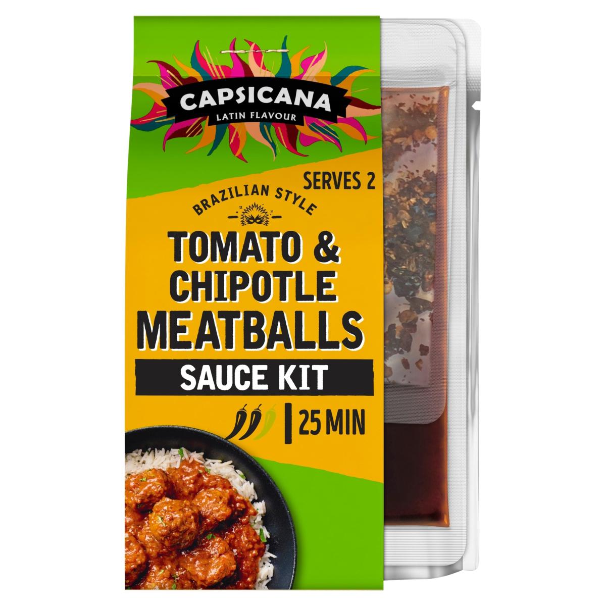 Mexican Tomato & Chipotle Meatballs Cooking Sauce Kit