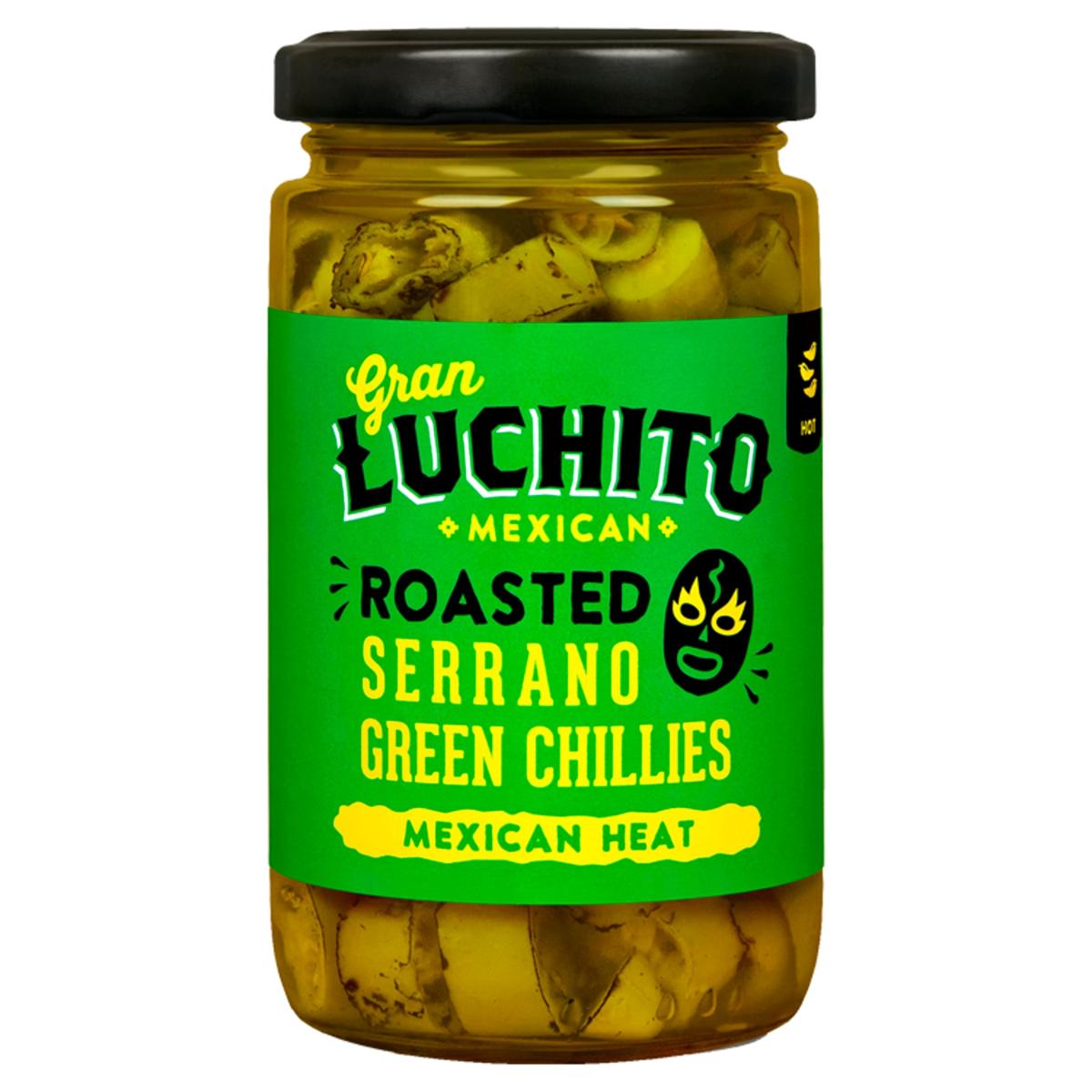 Roasted Serrano Green Chillies