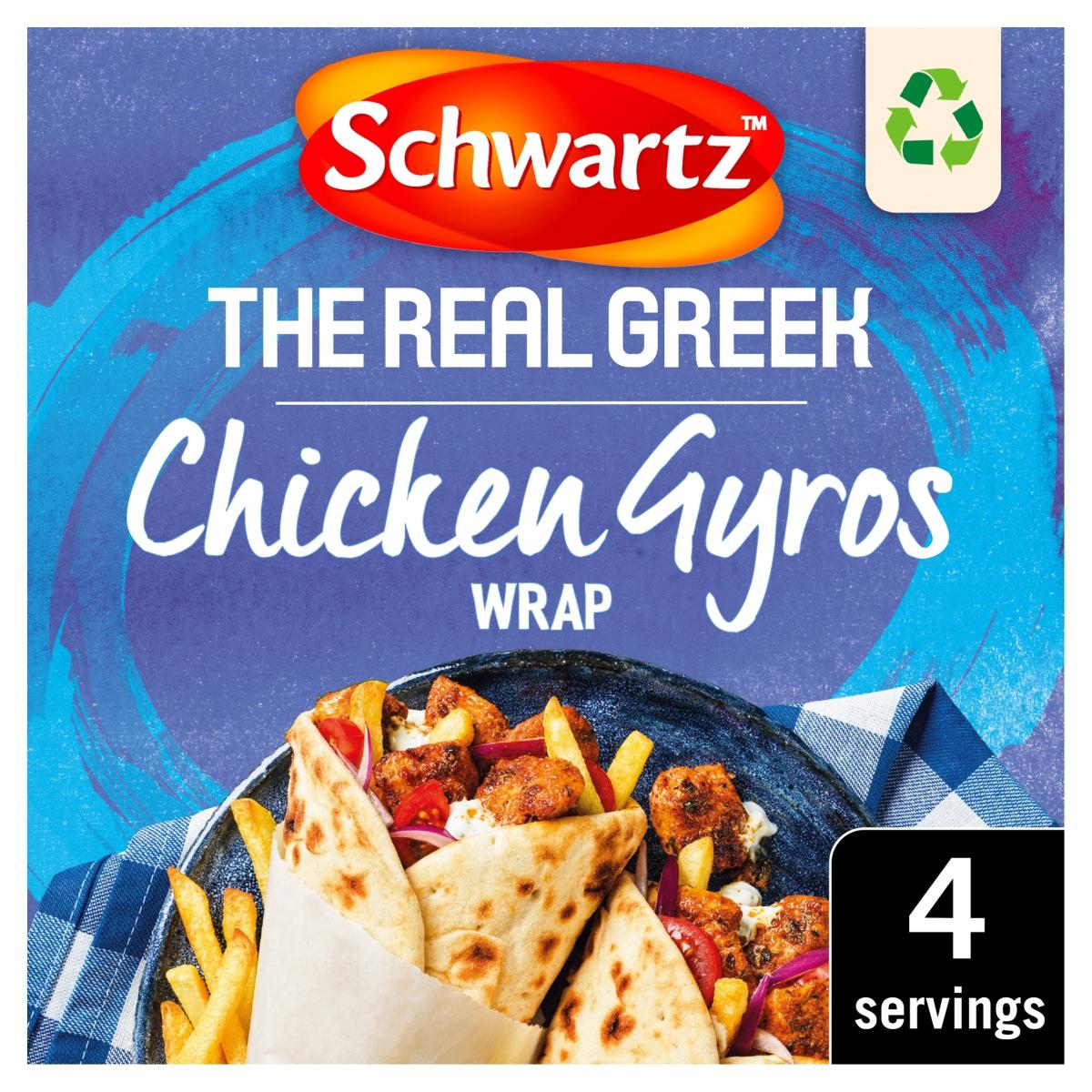 The Real Greek Chicken Gyros Wrap Recipe Mix