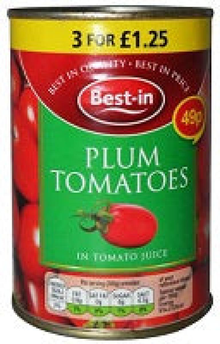 Best-In Plum Tomatoes In Tomato Juice