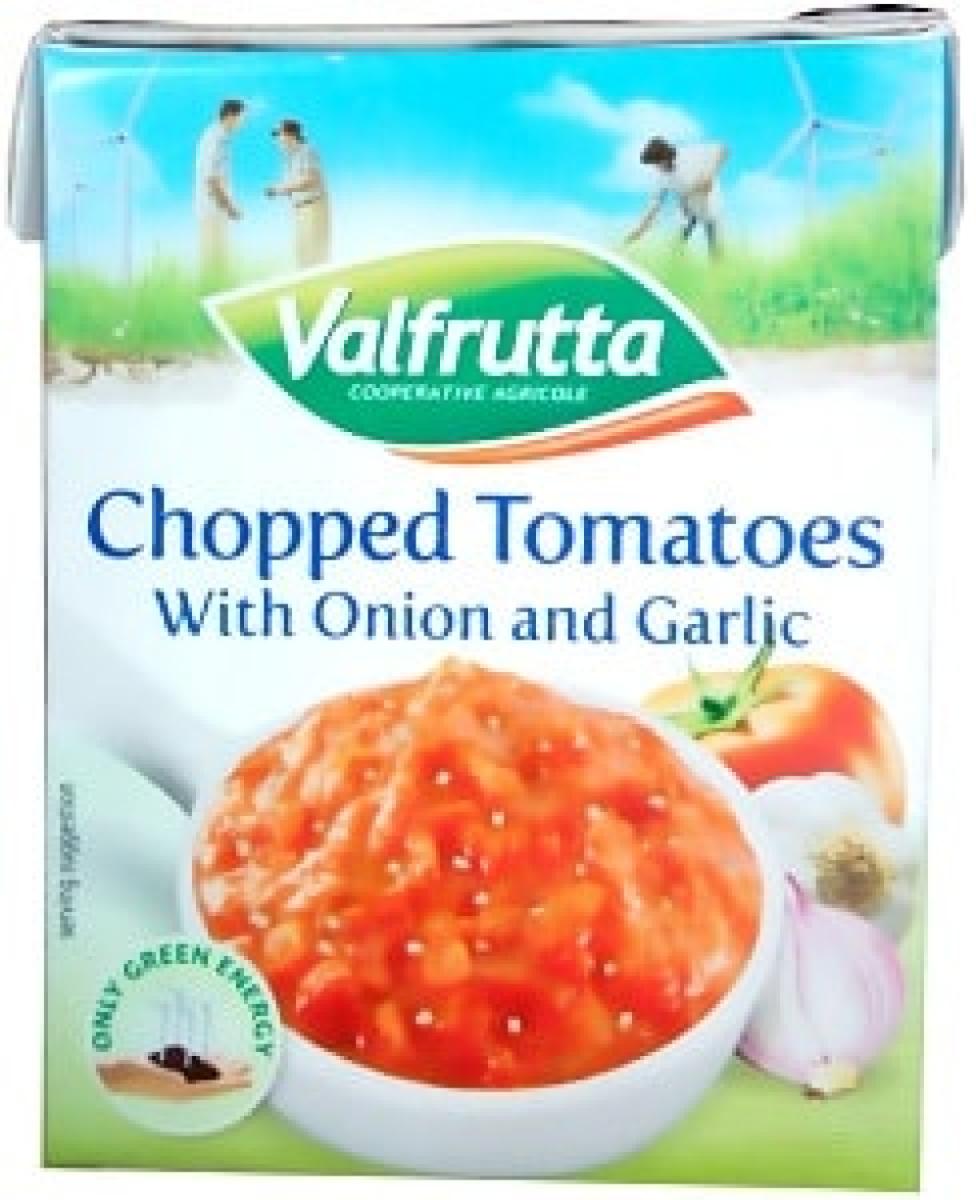 Chopped Tomatoes With Onion & Garlic