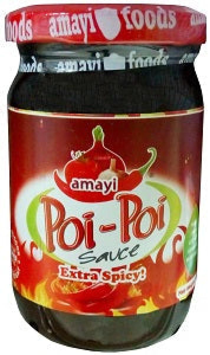 Poi-Poi Pepper Sauce Extra Spicy Jar 180 g (Shitor)
