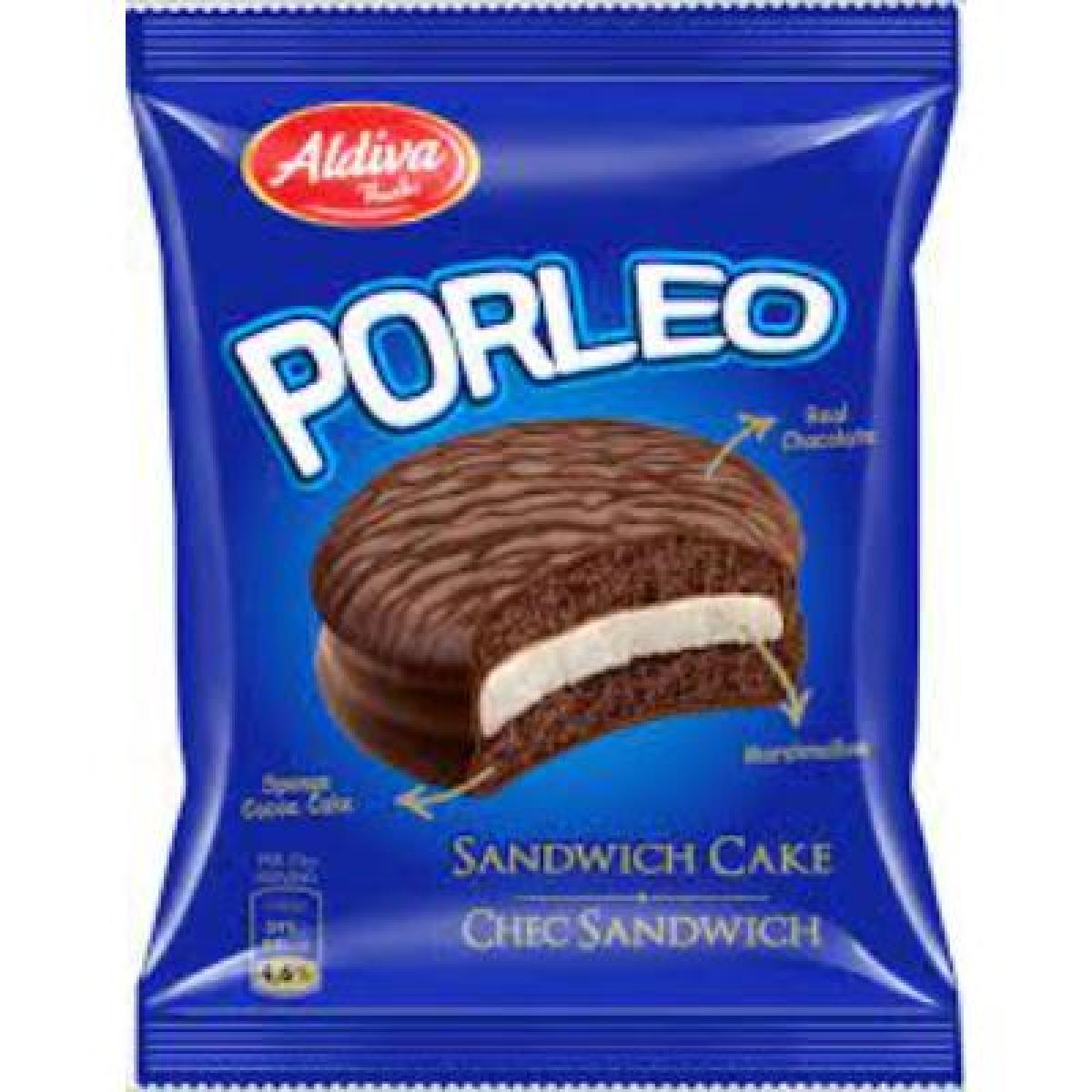Porleo Milk Chocolate Coated Sandwich Cake