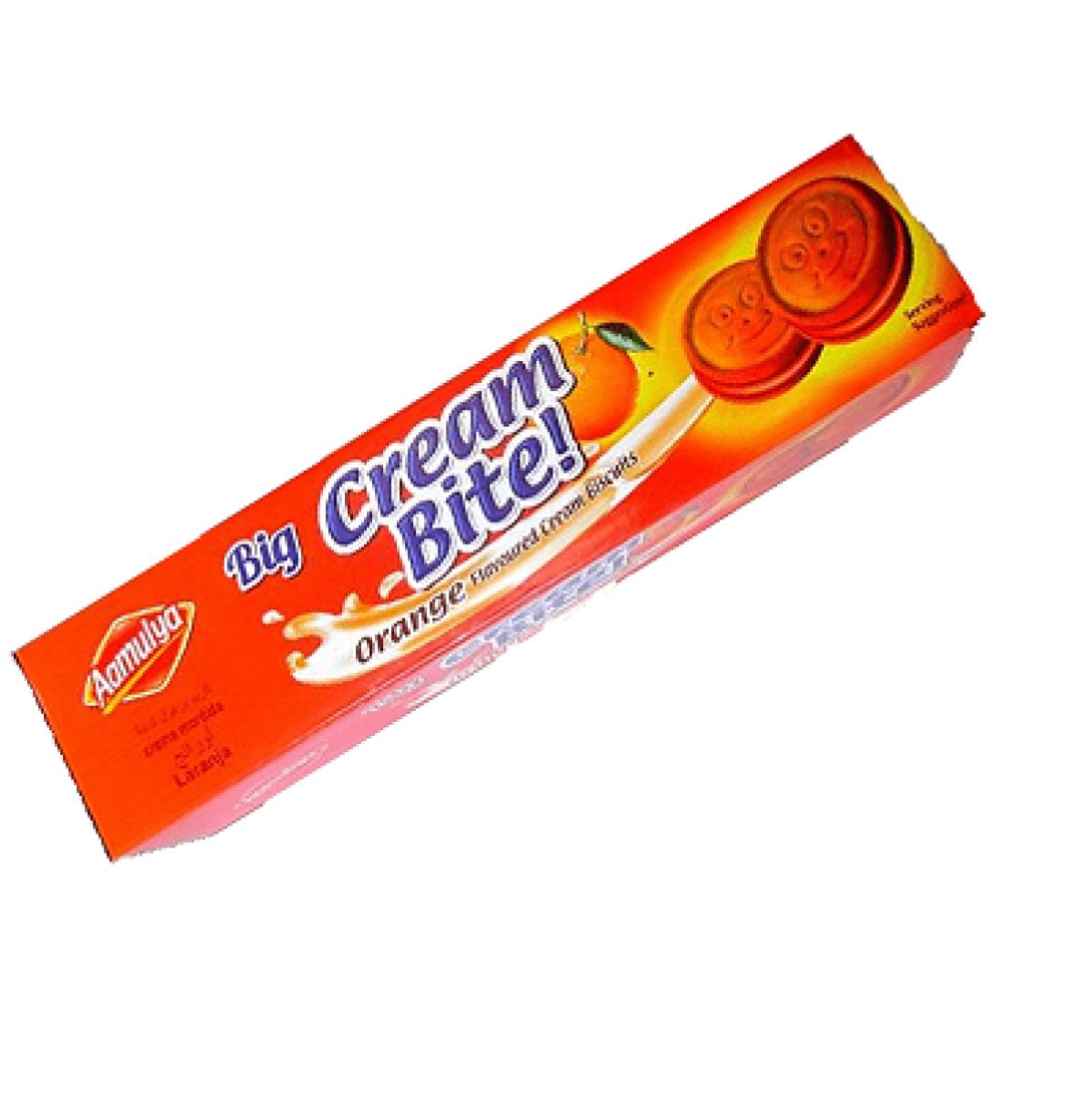 Big Cream Bite Cream Biscuits Orange