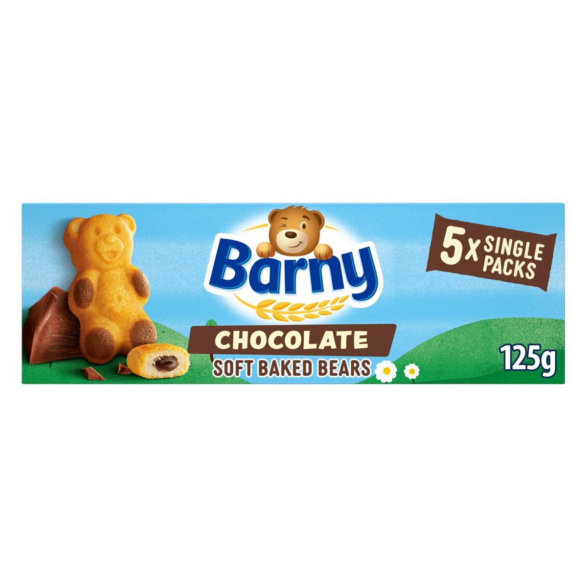 Chocolate Soft Baked Bears Biscuits 5 Pack Multi-Pack