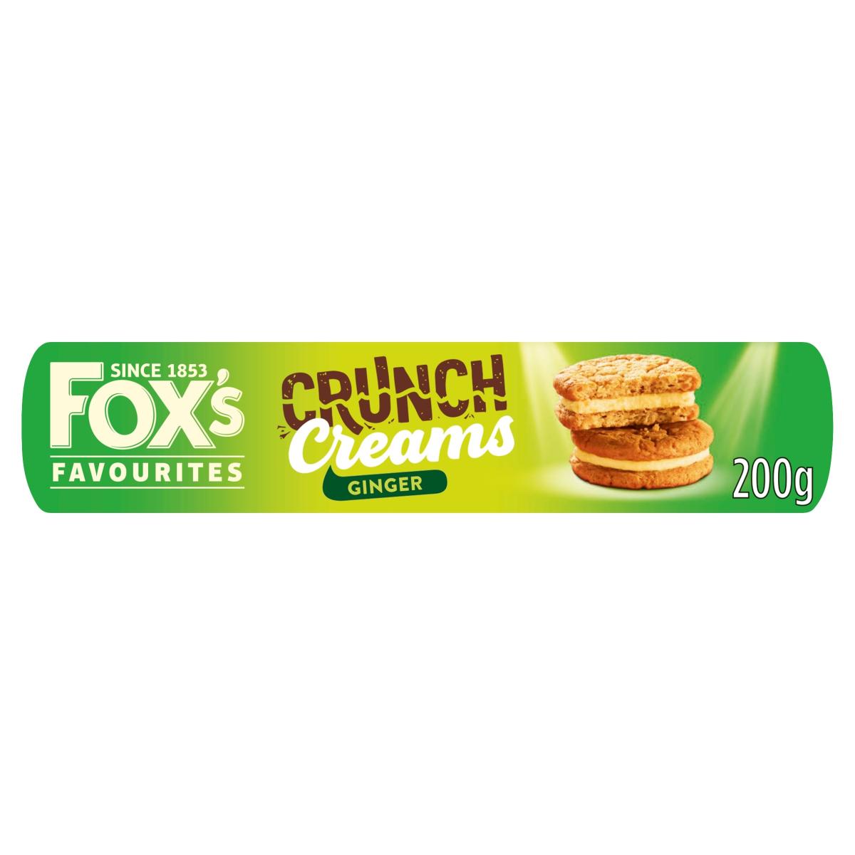 Favourites Crunch Creams Biscuits Ginger