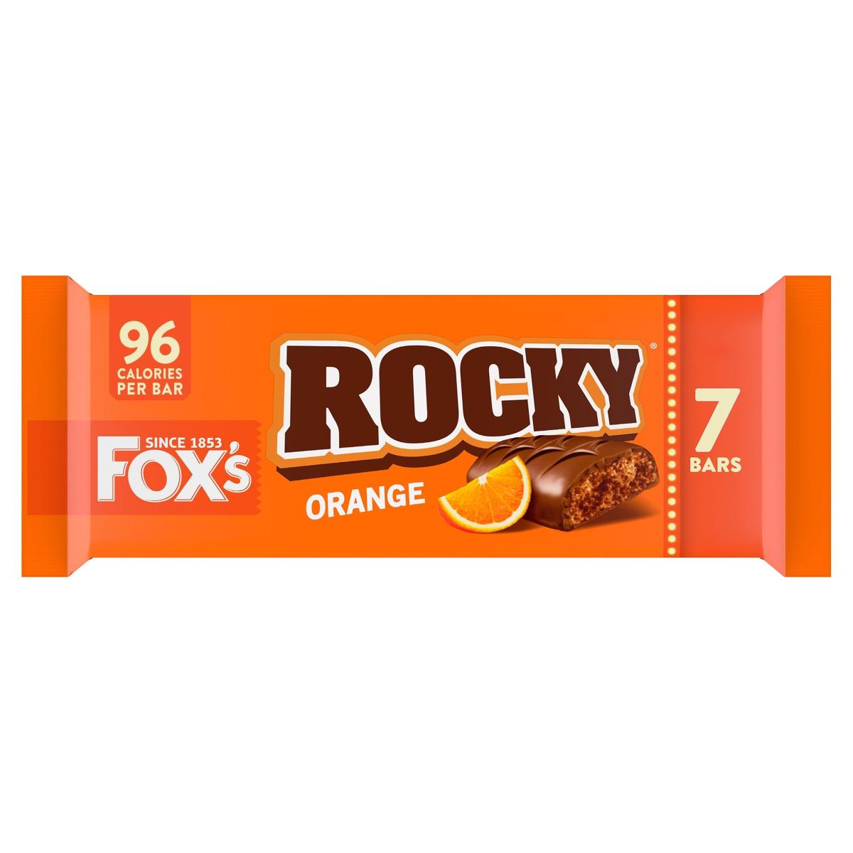 Rocky Orange Chocolate Biscuit Bars Multi-Pack