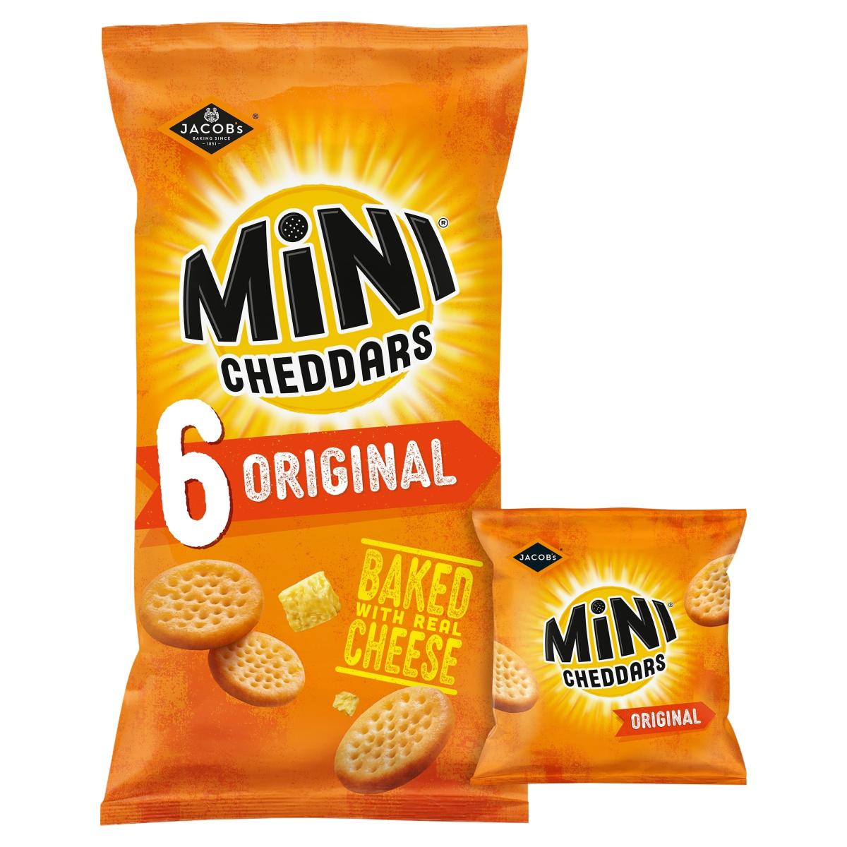 Mini Cheddars Original Multi-Pack Baked Snacks
