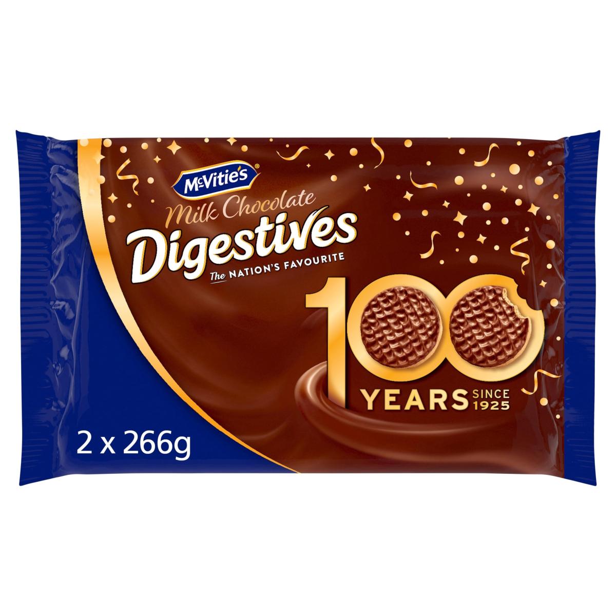 Digestives Milk Chocolate Biscuits Twin Pack