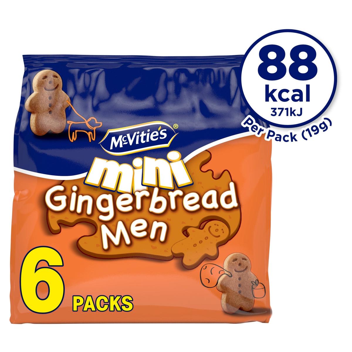 Mini Gingerbread Men Biscuits Multi-Pack