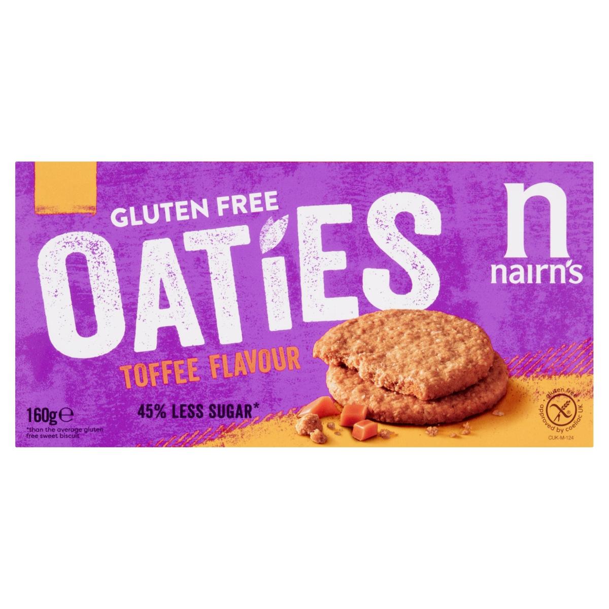 Gluten Free Oaties Toffee Flavour Biscuits